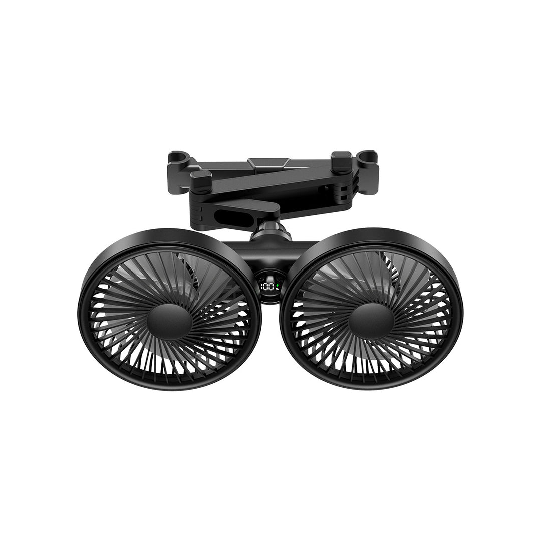 Unisex Dual-Head Adjustable Clip-On Cooling Fan Bowlift
