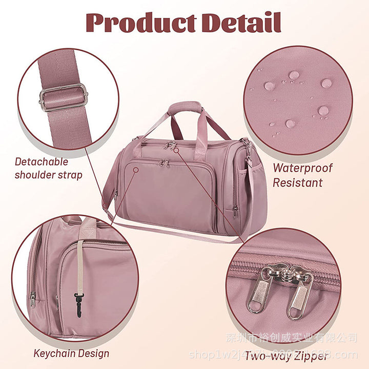 Multi-Purpose Travel Gym Duffel Bag with Shoe Compartment Bowlift