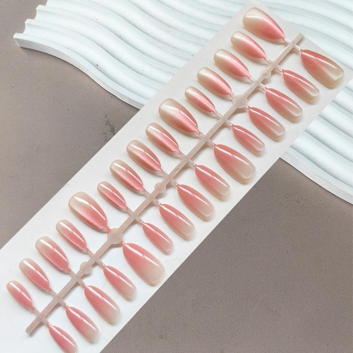 Elegant Artificial Fingernails In Gentle Ombre Look Bowlift