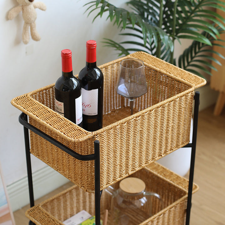 Unisex Rectangular Storage Basket made of high-quality wicker Bowlift