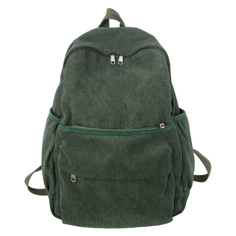 Cozy Corduroy School Backpack Bowlift
