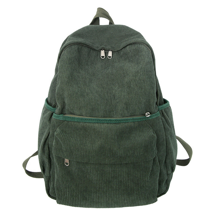 Cozy Corduroy School Backpack Bowlift