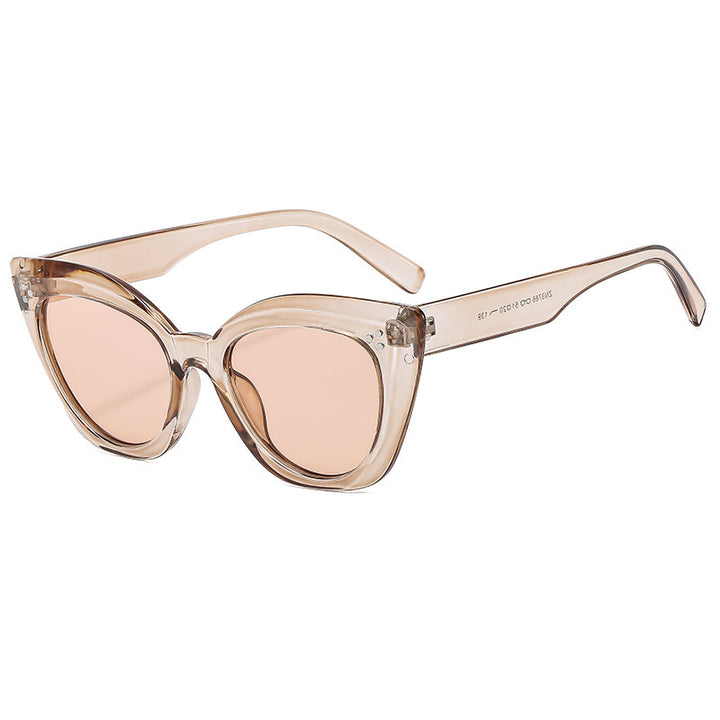 Women's Cat-Eye Sunglasses with Luxurious Accents Bowlift
