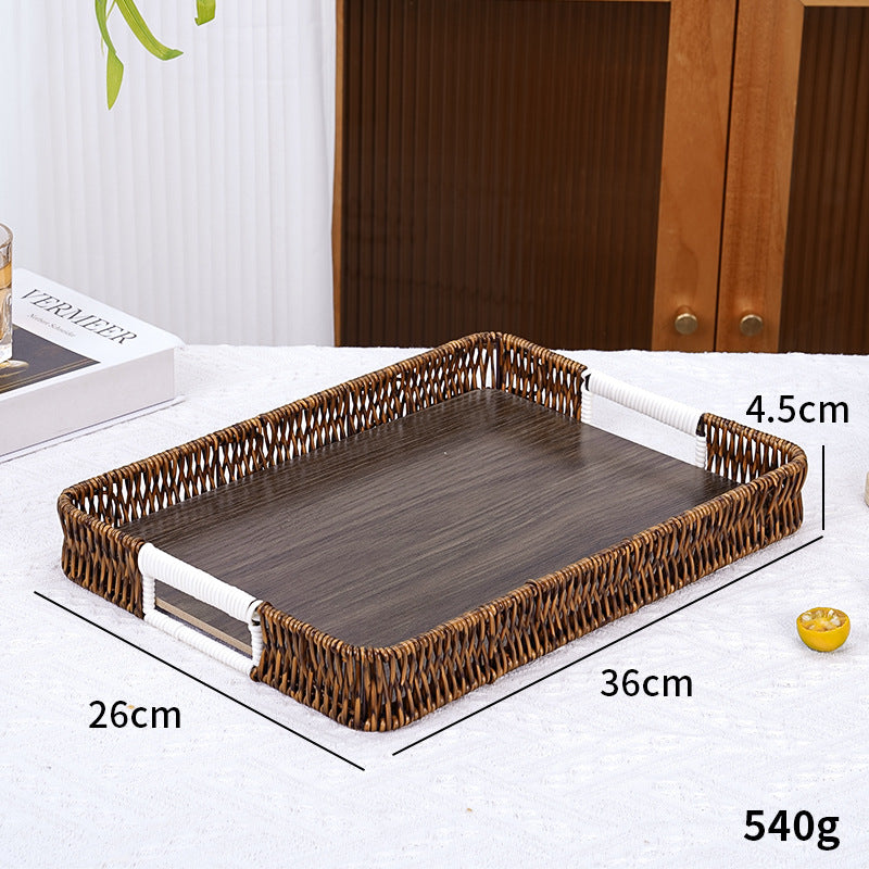 Stylish Handwoven Serving Tray Bowlift