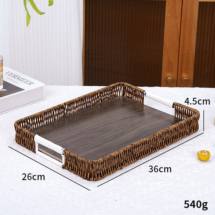Stylish Handwoven Serving Tray Bowlift