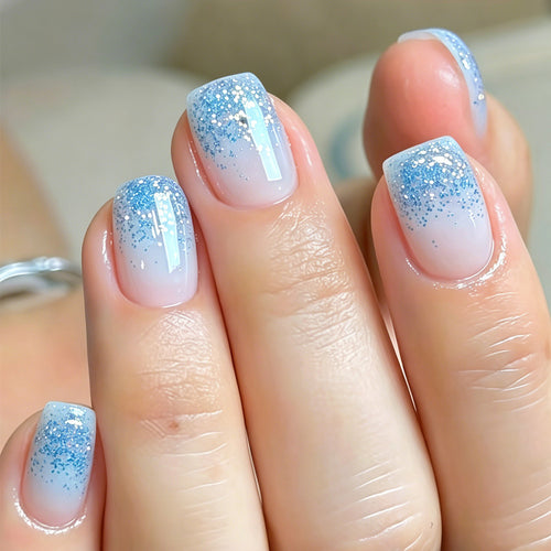 Glitter Ombre Nail Art Bowlift