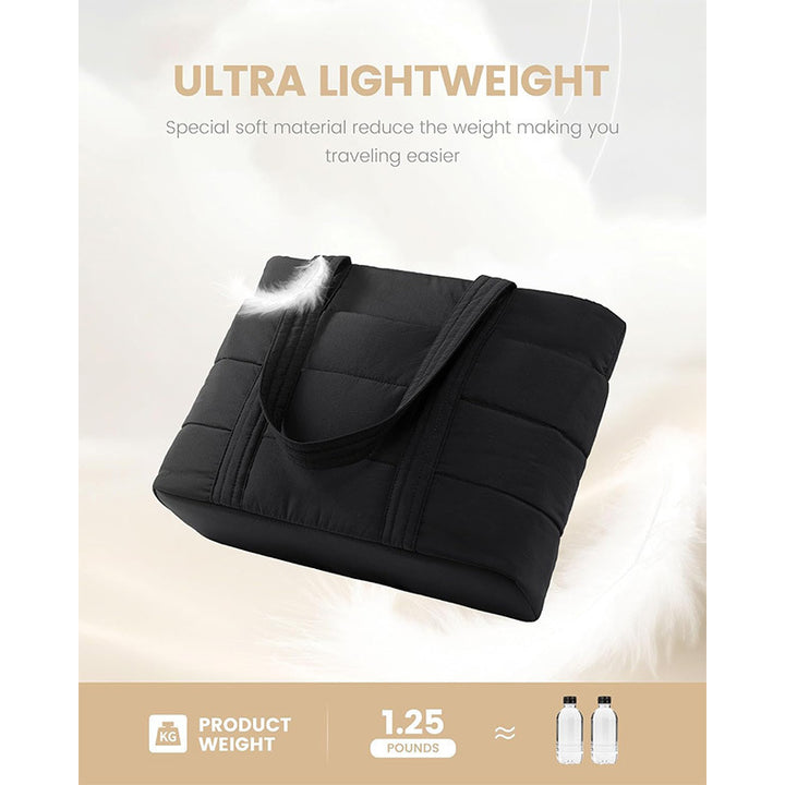 Padded tote bag with practical exterior pockets Bowlift
