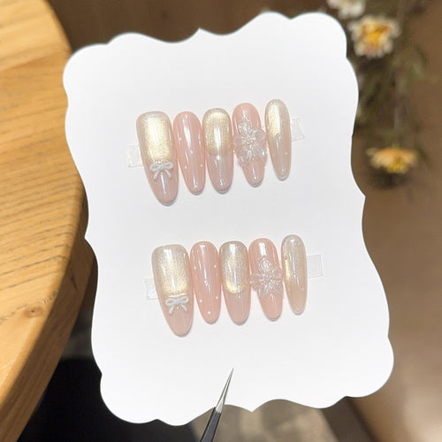 Glamorous High Gloss Artificial Nails Bowlift