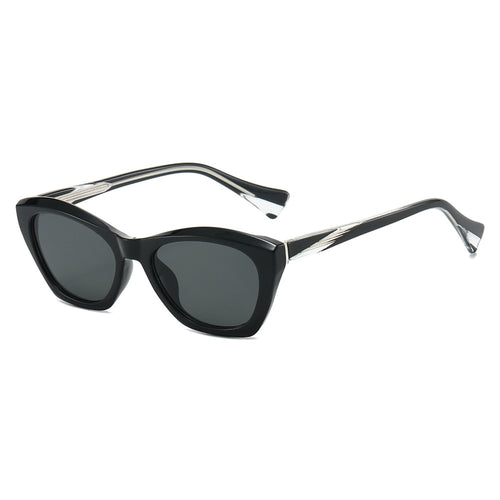 Women's Cat-Eye Sunglasses with Transparent and Colored Details Bowlift