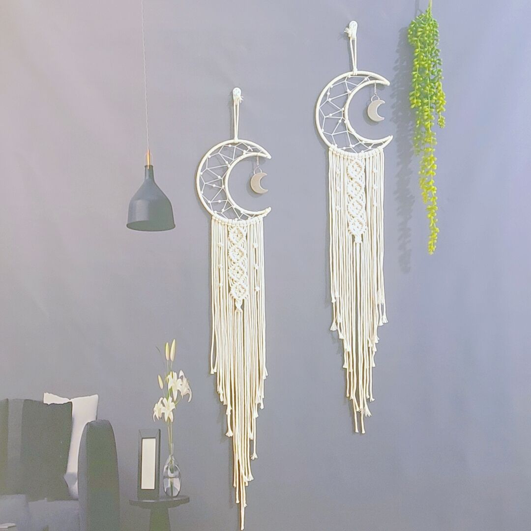 Macrame Moon Wall Hanging Bowlift
