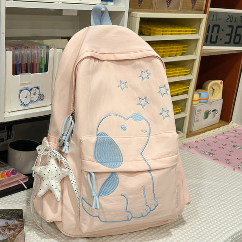Playful Dog-Themed School Backpack