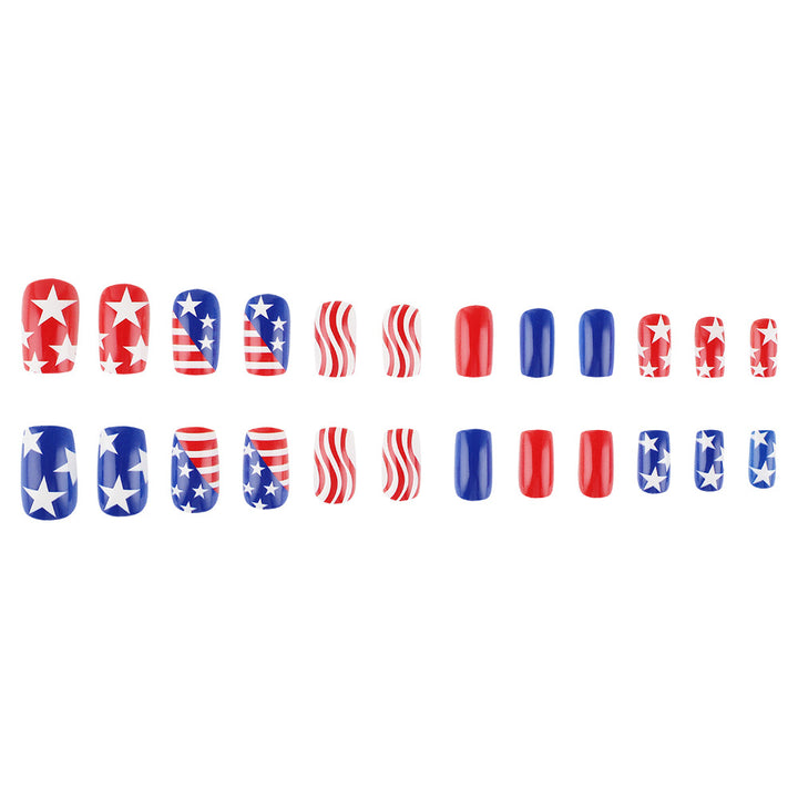 Patriotic Themed Press-On Nails Bowlift