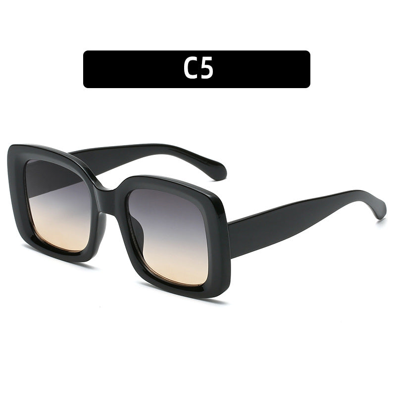 Oversized Square Frame Sunglasses Modern Look