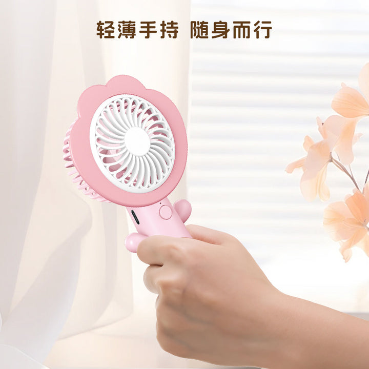 Flower-Shaped Handheld Cooling Fan Bowlift