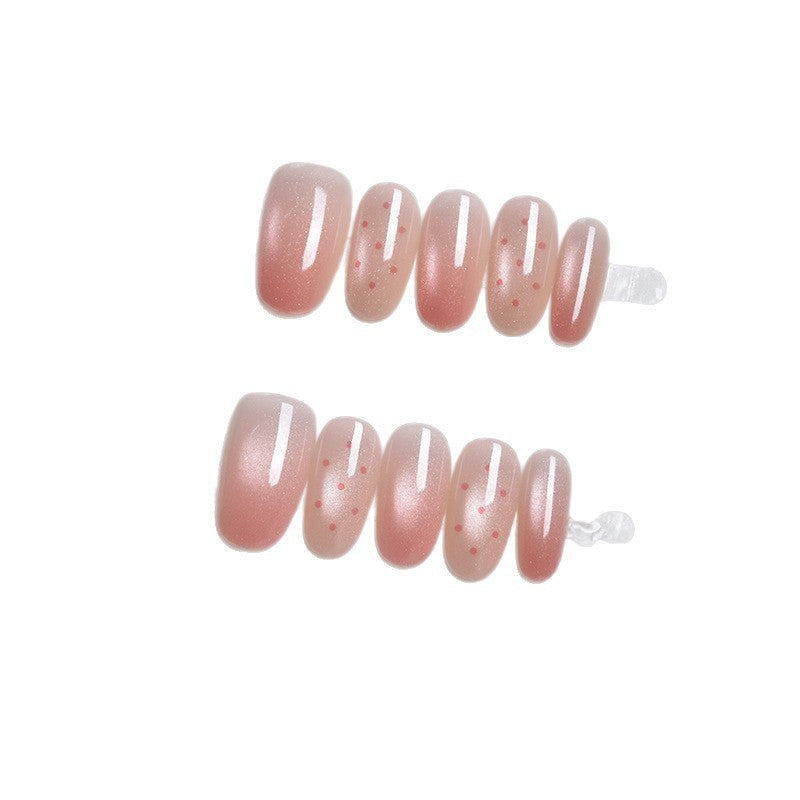 Glossy Ombre Press-On Nail Extensions Bowlift