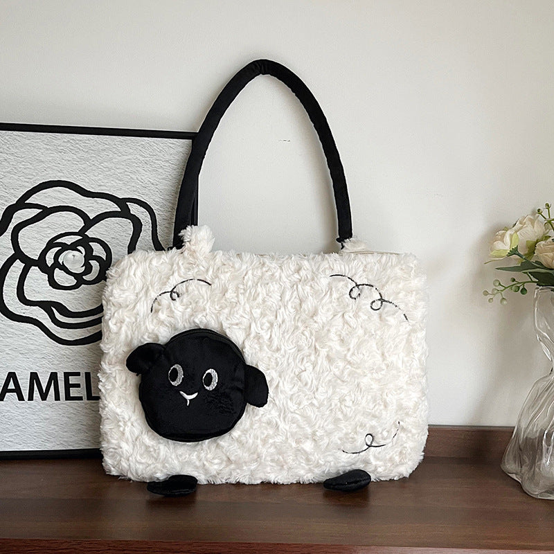 Cute Plush Handbag Bowlift