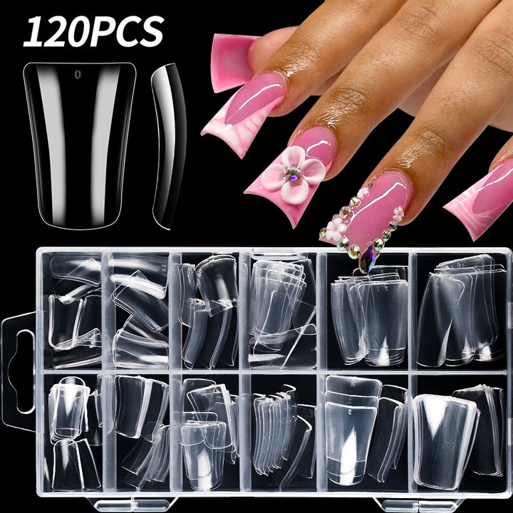 Premium Clear Nail Tip Set Bowlift