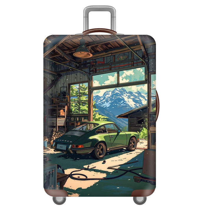 Unisex Hard Shell Suitcase with Dreamy Landscape Design Bowlift