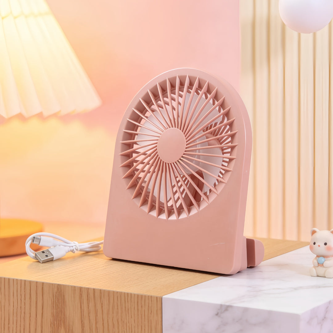 Ladies Compact Table Fan with USB Connection and Quiet Operating Modes Bowlift