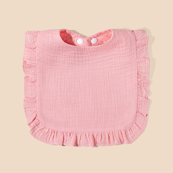 Soft Ruffled Muslin Baby Bib Bowlift