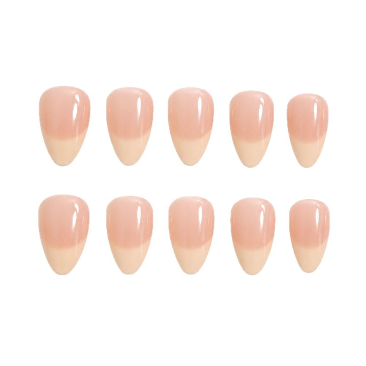 Artificial nails in elegant French-tip design Bowlift