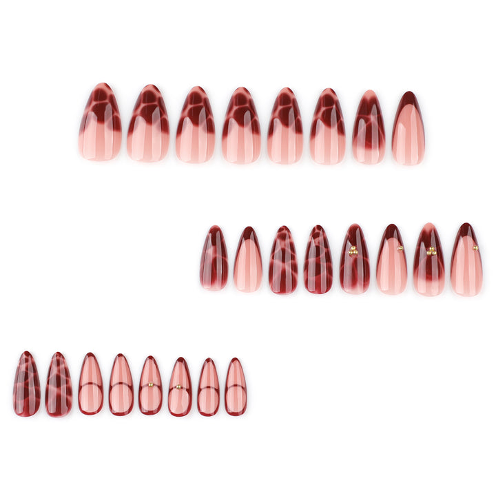 Artificial nails with elegant decorations Bowlift