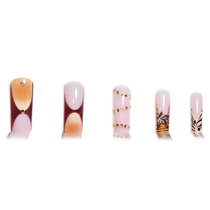 Elegant Acrylic Press-On Nail Art Set Bowlift