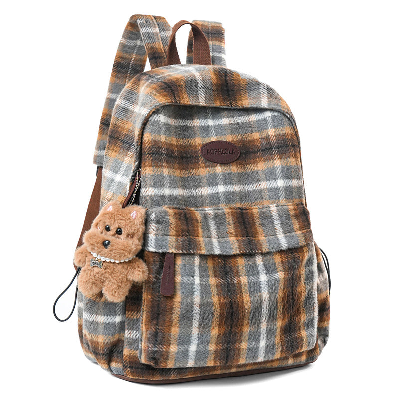 Cozy Patterned School Backpack Bowlift