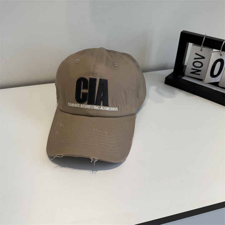 Men's Distressed Motivational Baseball Cap Bowlift