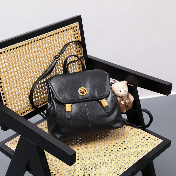 Chic Retro Structured Backpack