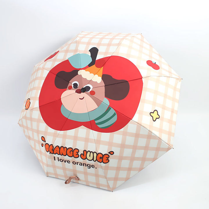 Women's Folding Umbrella with Cute Animal Design Bowlift