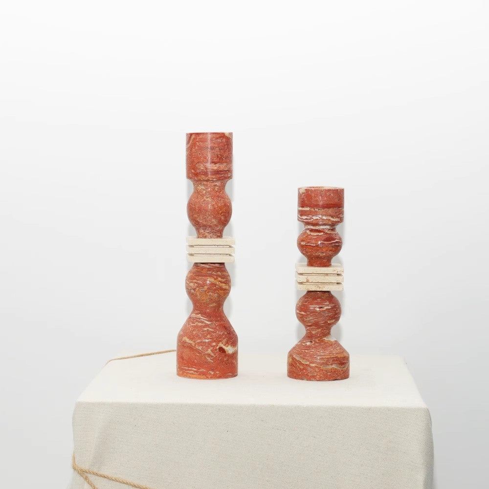 Decorative Stacked Candle Holder