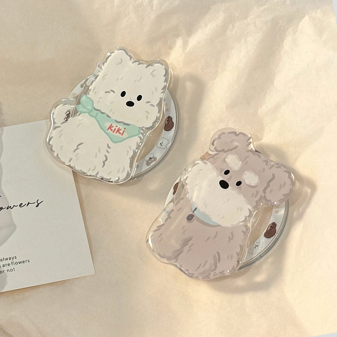 Magnetic smartphone holder in cute dog design Bowlift