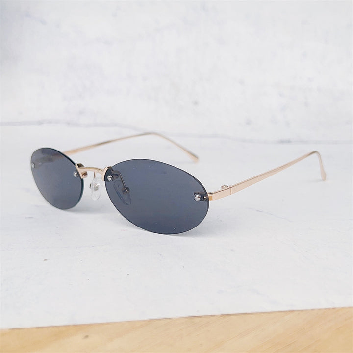 Minimalist Oval Frame Glasses Bowlift