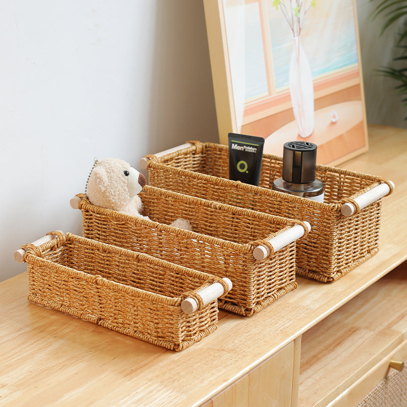 Rectangular Woven Storage Caddy Bowlift