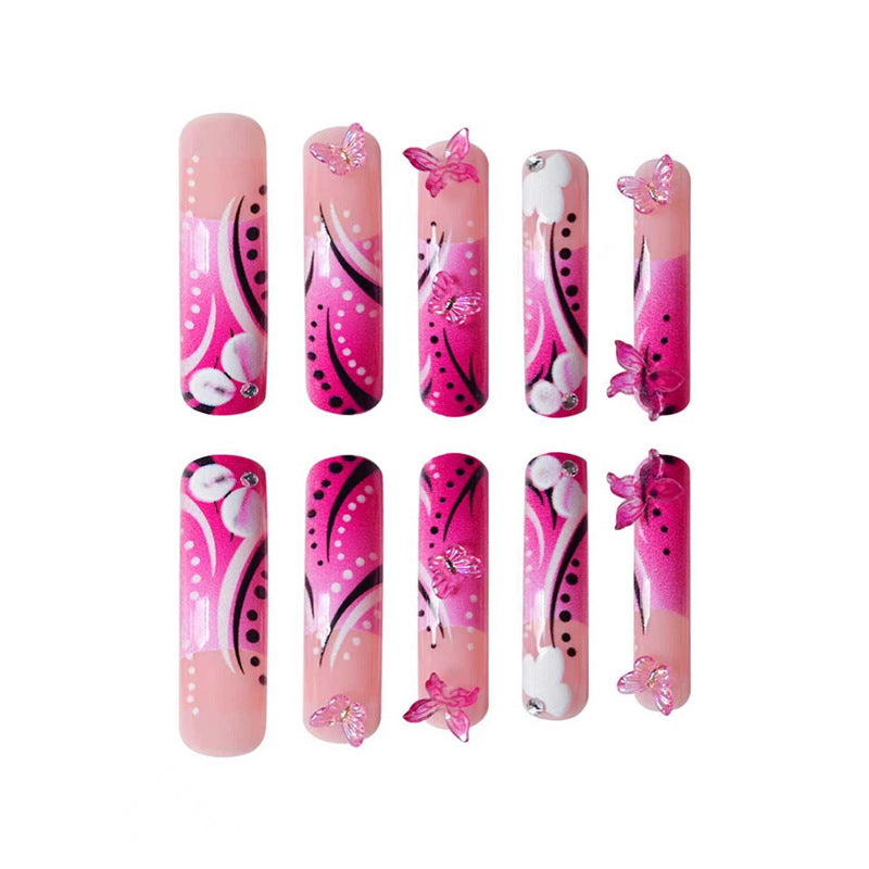 Artistic Butterfly Nail Art Bowlift