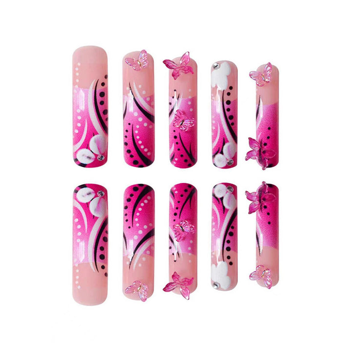 Artistic Butterfly Nail Art Bowlift