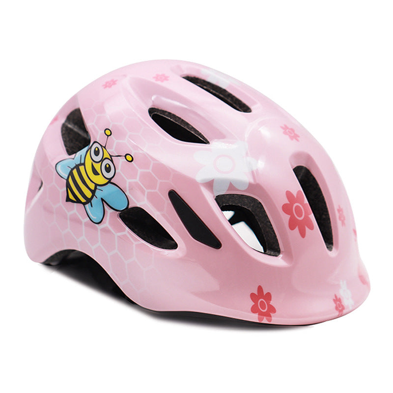 Kids Bicycle Helmet with Colorful Bee Design Bowlift
