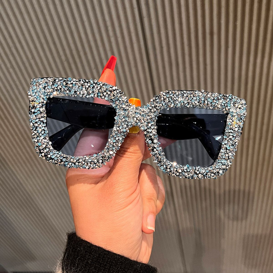 Women's Glamorous Statement Sunglasses with sparkling rhinestone embellishment Bowlift