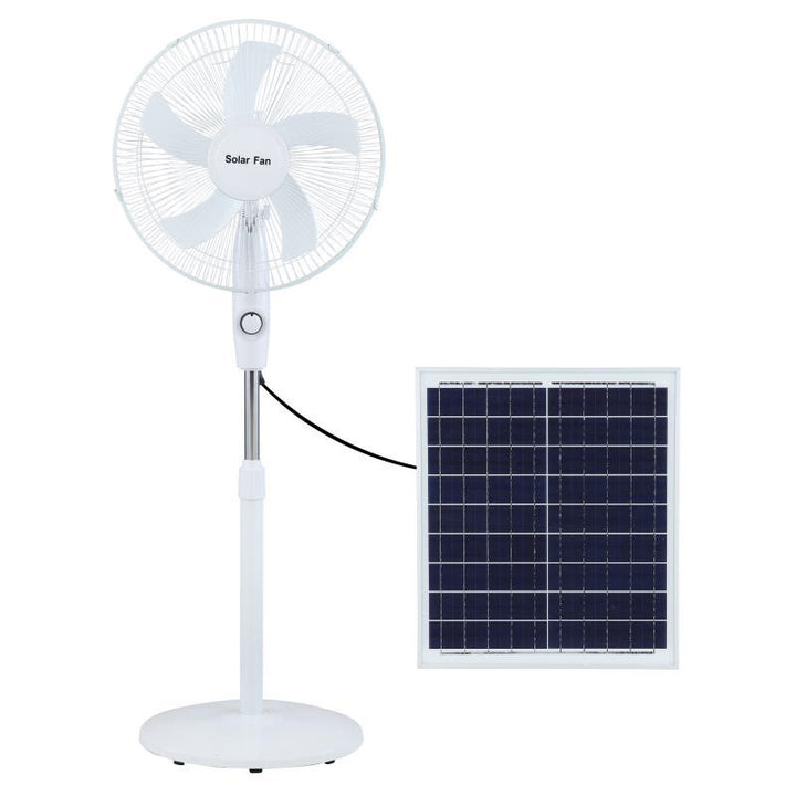 Unisex Solar Powered Stand Fan with Adjustable Tilt Angle and Efficient Fan Blades Bowlift