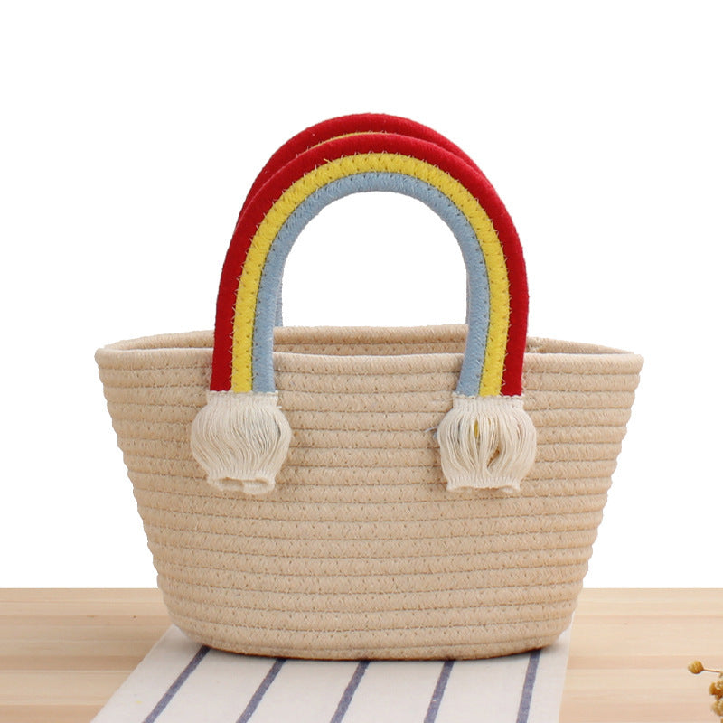 Handbag In Cheerful Rainbow Design Bowlift