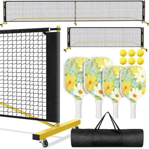 Adjustable Pickleball Net System Bowlift