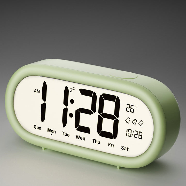Digital Alarm Clock with Temperature and Date Setting Bowlift