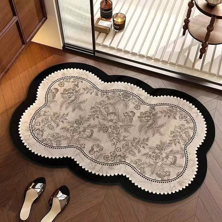 Floral Design Memory Foam Area Mat