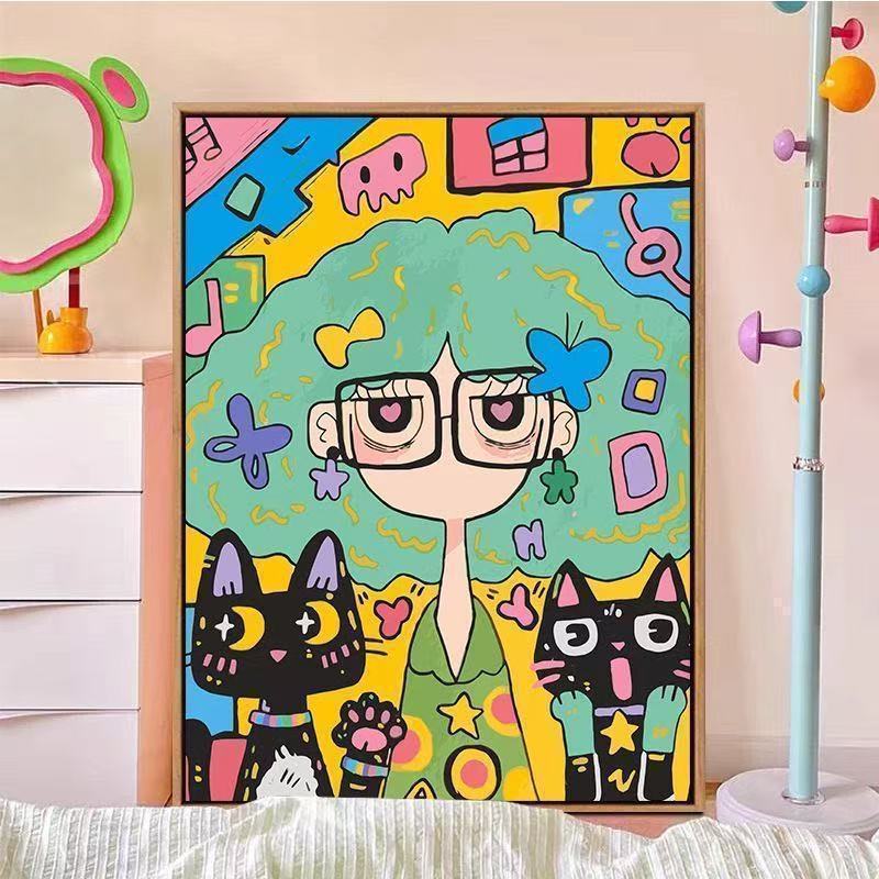 Colorful Abstract Canvas Art Bowlift