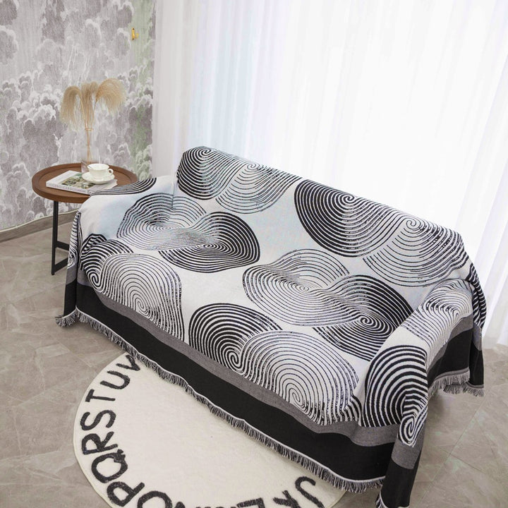 Artistic Abstract Pattern Throw Blanket
