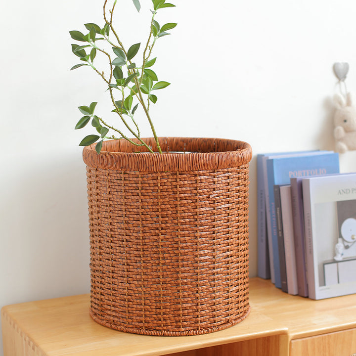 Unisex Handwoven Storage Container Made of Natural Material Bowlift