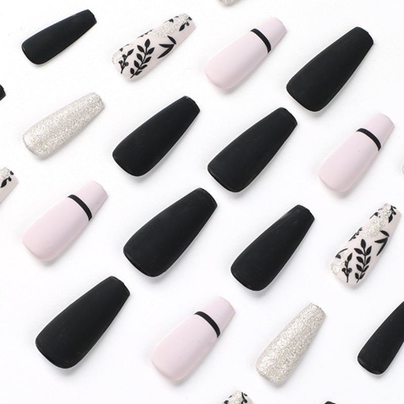 Artful Nail Extensions with Elegant Decoration Bowlift