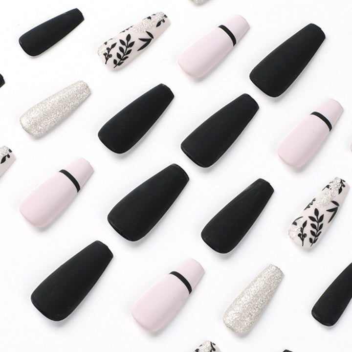 Artful Nail Extensions with Elegant Decoration Bowlift