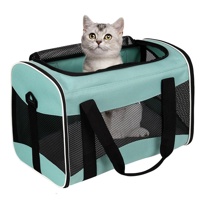 Pet carrier bag with breathable mesh windows Bowlift